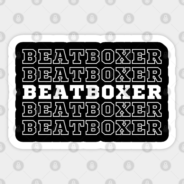 Beatboxer. Sticker by CityTeeDesigns